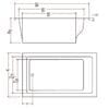 36x66 Modern Rectangle Bathtub BR-63-66 - Image 4